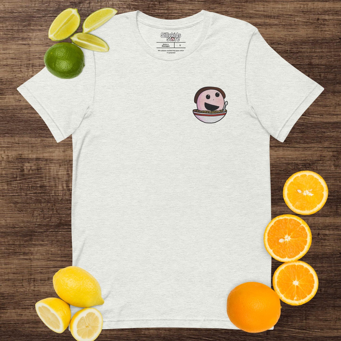 Embroidered Sillykids Food Logo T-Shirt