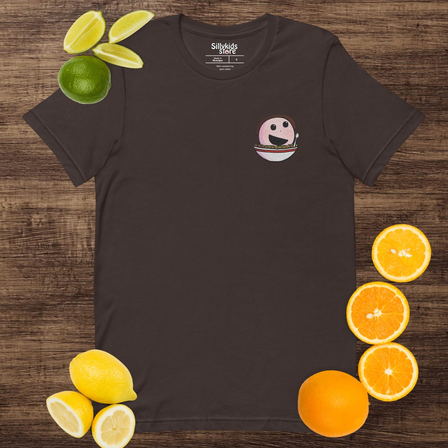 Embroidered Sillykids Food Logo T-Shirt