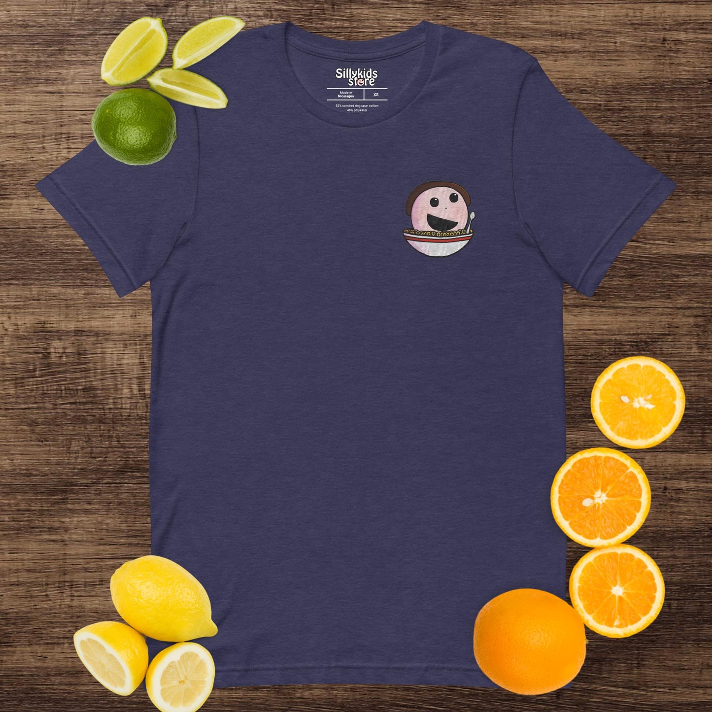 Embroidered Sillykids Food Logo T-Shirt