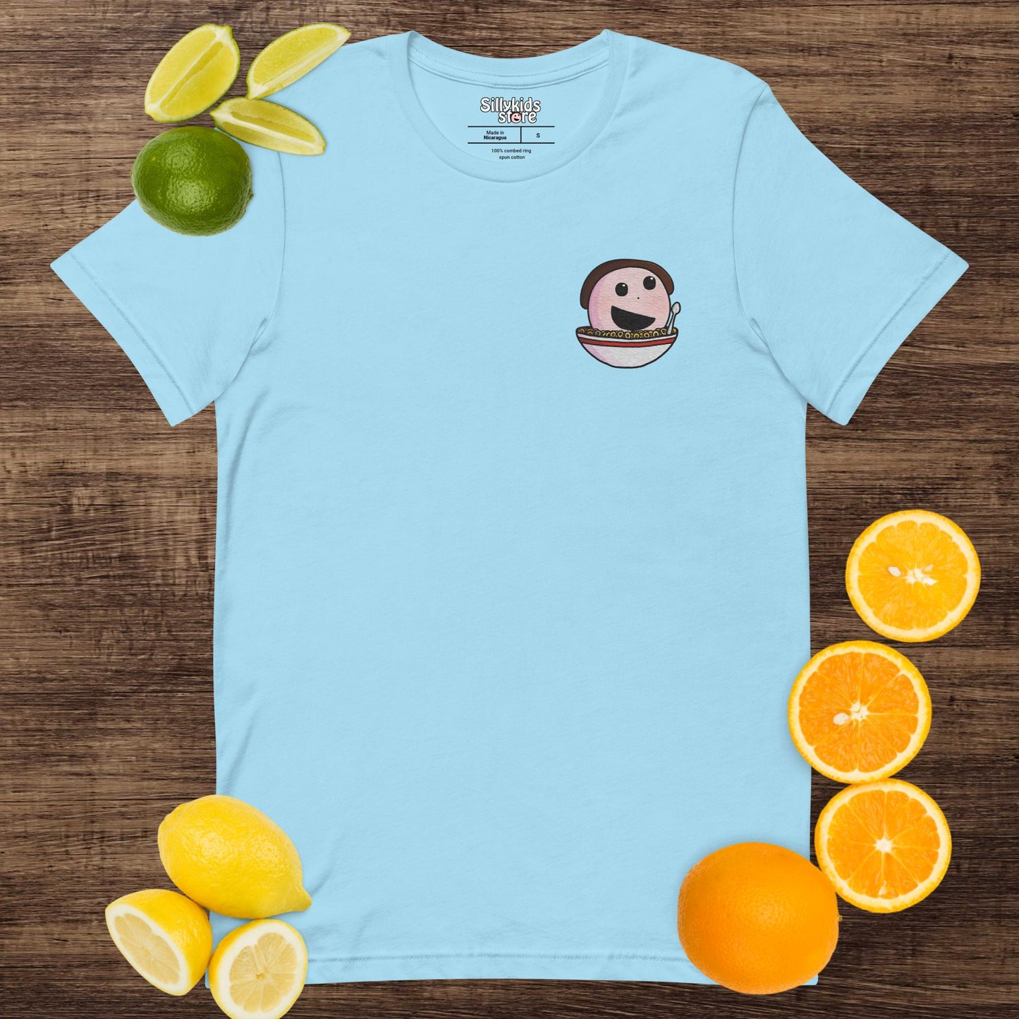 Embroidered Sillykids Food Logo T-Shirt