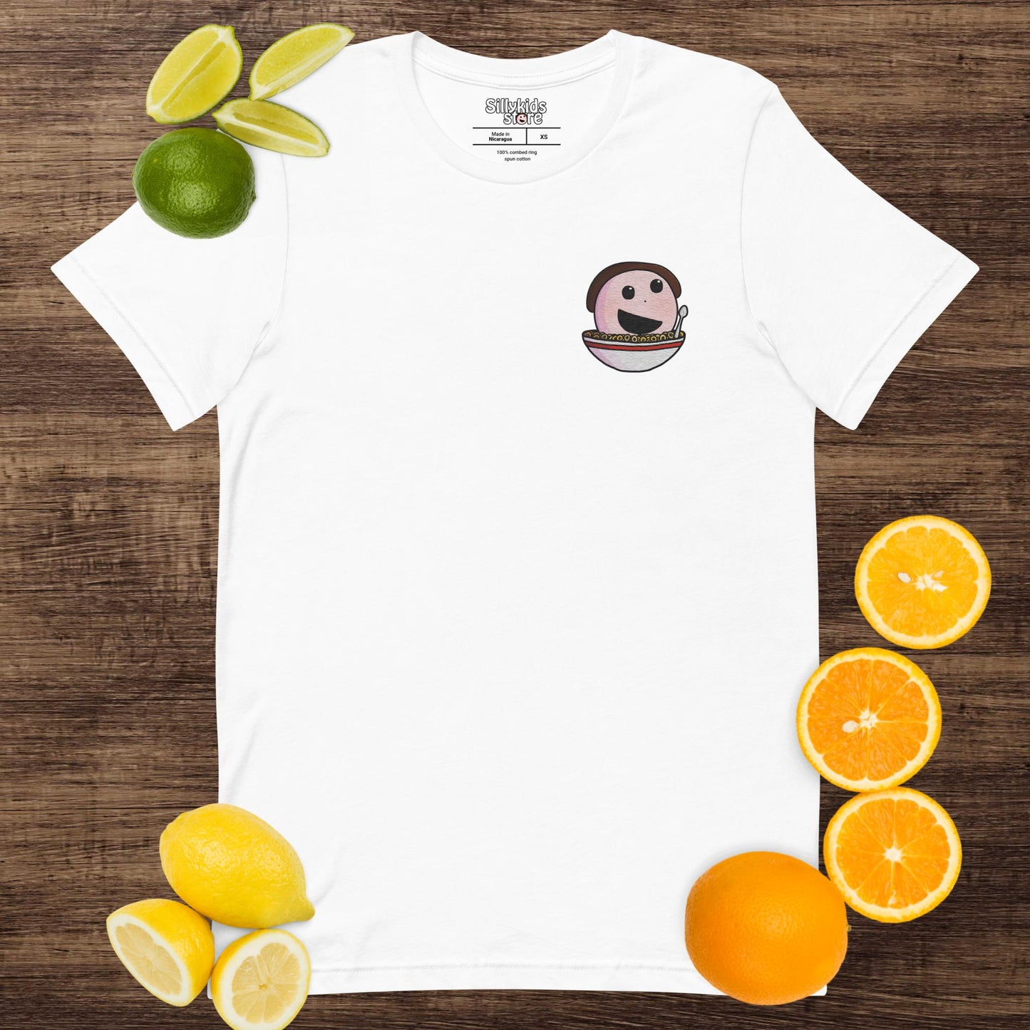 Embroidered Sillykids Food Logo T-Shirt